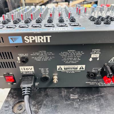 Soundcraft Spirit Powerstation 1200 12 CH Mixer w/Effects & Padded Case WORKING image 15