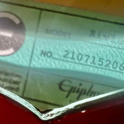 Epiphone Riviera 2021- Cherry image 6