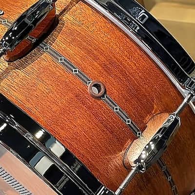 Tama TLH146S-OMH / STAR Solid Mahogany Snare Drum 14"x6" image 5