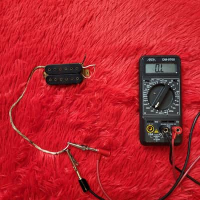 DiMarzio DP104 Super II 1978 - Double Black - 2 Conductor - Brass Baseplate - Not Functioning Both Coils Open image 8