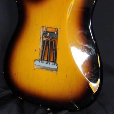 FENDER CUSTOM SHOP 1956 Stratocaster Aged Mod 2-Tone Sunburst [R19519] (07/13) image 12