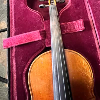 Unbranded German made 4/4 full size violin 20th century - Natural image 5