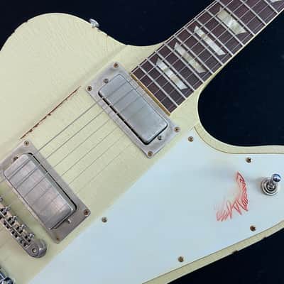 2021 Gibson Custom Shop Murphy Lab '64 Johnny Winter Signature Firebird V - Polaris White Aged image 11