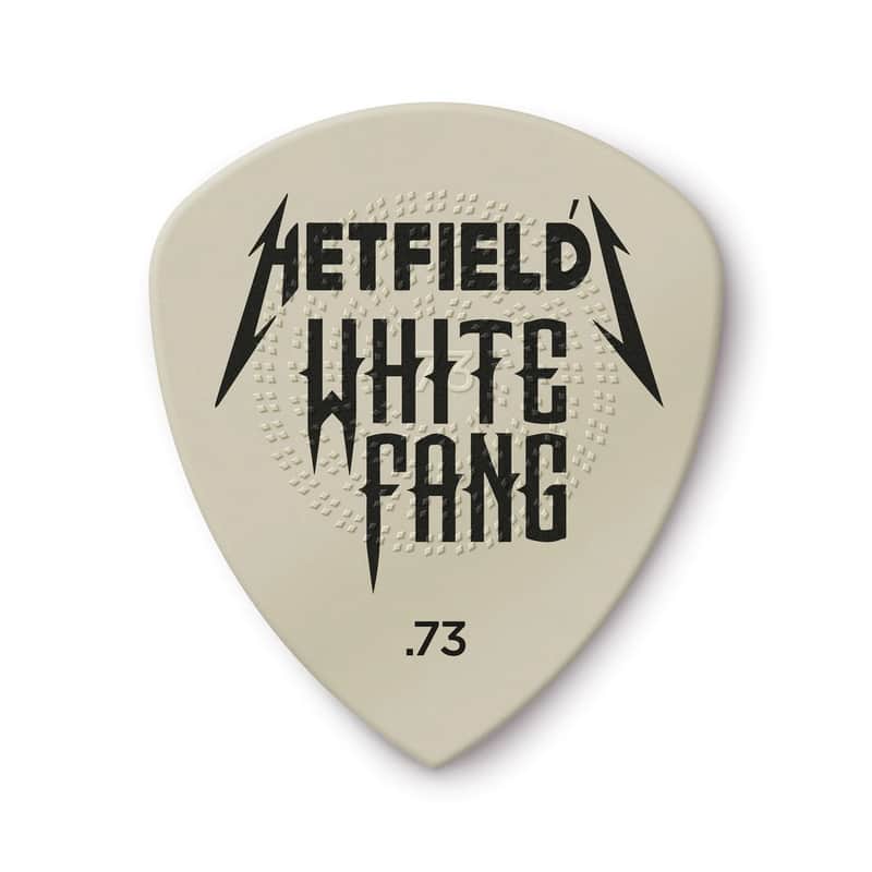 Dunlop PH122P073 James Hetfield White Fang Custom Flow .73mm Guitar Picks (6-Pack) image 1