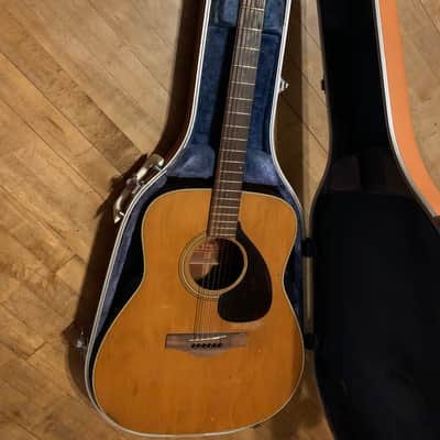Vintage MIJ Japanese Acoustic guitar dreadnought Case 1970’s 70’s- Salmon Pinw blue interior fits Yamaha FG-180 red label and others image 14