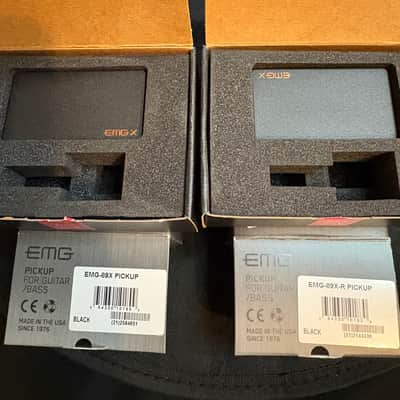 EMG 89X & 89X-R Active Pickup Set - Black Calibrated Bridge & Neck Pair (Open Box / Excellent) image 5