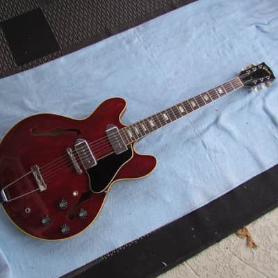 1970 Gibson ES-330 Tragedy Transit Damaged Gibson ES-330 Was Beautifully Clean Before Headstock Crack image 2