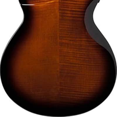 Ibanez AEWC400 Grand Concert Acoustic-Electric Guitar, Flame Maple Top, Amber Sunburst High Gloss image 3
