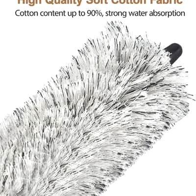 Tenor Saxophone Cleaning Swab, Tenor Sax Pad Saver Brush Cleaner, Ultra Absorbent Cotton Sax Cleaning & Care Kit, Suitable for Tenor Sax, Length 28'' image 3