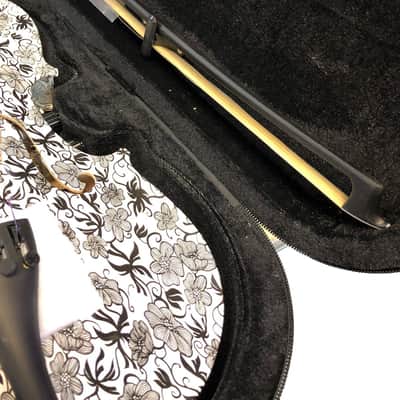 Geneva GV-1309-2 Dark Meadow Visual Art Design Solid Spruce Top Maple Neck 3/4 Size Violin w/Case, Bow & Rosin Bild 4