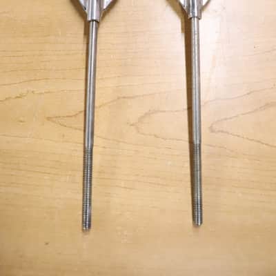 Ludwig Club Date Bass Drum T Rods & Claws 2pk Nickel Vintage 1960's image 1
