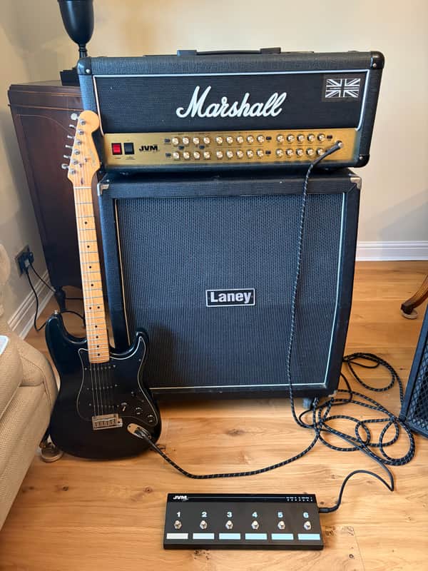 Immagine Marshall JVM410H 4-Channel 100-Watt Guitar Amp Head 2007 - Present - Black - 1