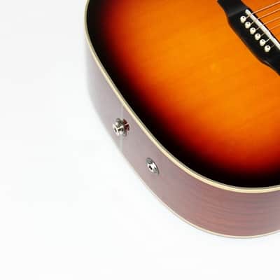 Epiphone Masterbilt DR-500MCE Acoustic-Electric Guitar Vintage Sunburst image 3