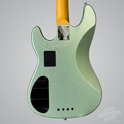 Sire Marcus Miller P6-4 String Bass Guitar, Maple Fingerboard, Surf Green Metallic image 2