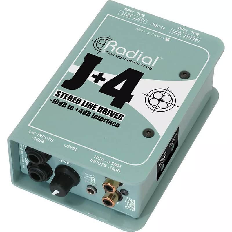 Radial J+4 Stereo Line Driver DI Box 2025 J PLUS 4 Stereo Line Signal Driver - Pro Direct Box! image 1