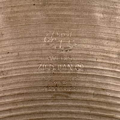 19" Zildjian A 1950s Small Stamp Ride Cymbal 1870g *Video Demo* image 2