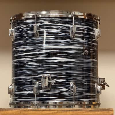 1980's Tama Superstar Black Oyster 8x12 9x13 10x14 16x16 16x18 14x24 Drum Kit Re-Wrap image 8
