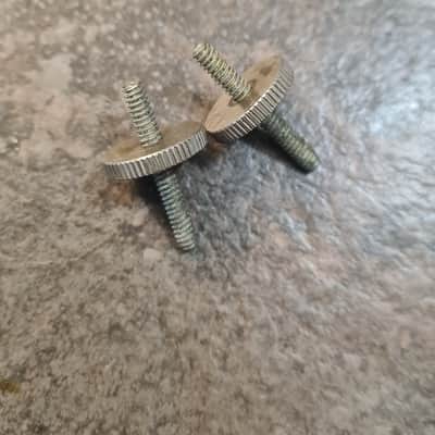 Gibson ABR-1 thumb wheels & pin posts 1950s 1960s - nickel image 3