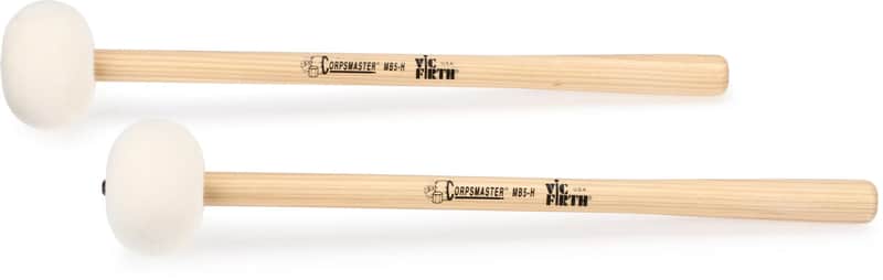 Vic Firth Corpsmaster Bass Drum Mallet - XXL Head - Hard (3-pack) Bundle