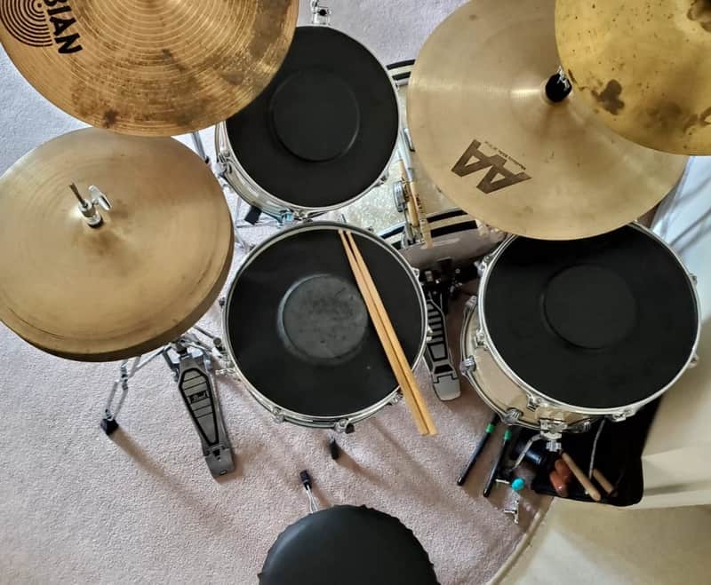 Slingerland 3 Rubber Practice Pads 1970's - Rubber. image 1