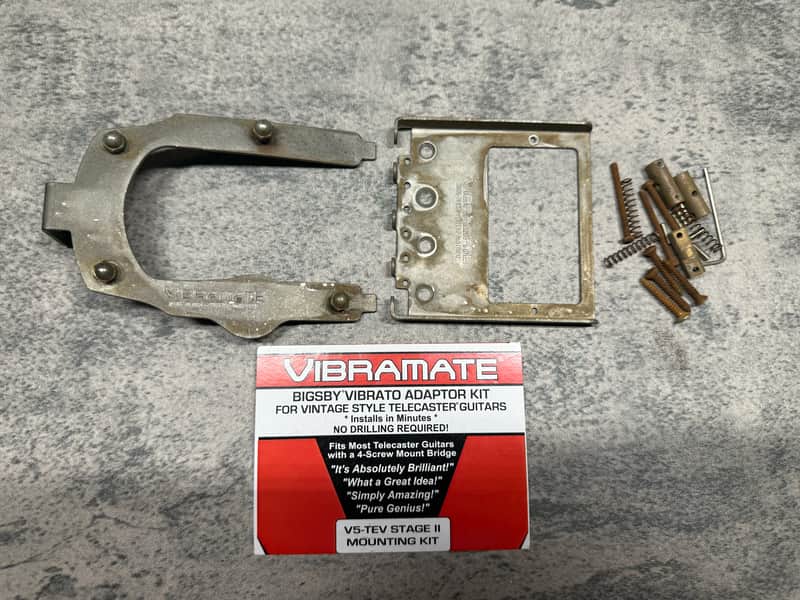 Real Life Relics Vibramate V5-TEV-STAGE II HUMBUCKER MOUNT for Bigsby® B5 Tele® Adapter image 1