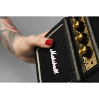 Marshall MS-2 1-watt Battery-powered Micro 1/2 Stack Amp - Black image 5