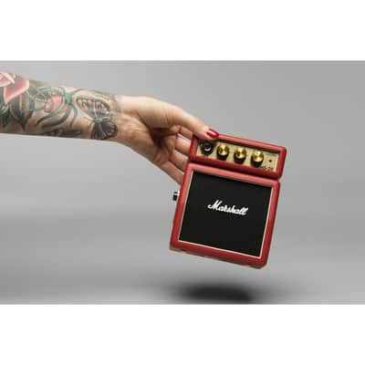Marshall MS-2 1-watt Battery-powered Micro 1/2 Stack Amp - Red image 5