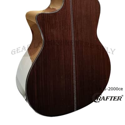 Crafter LX G-2000ce all solid torrefied Alpine Spruce & rosewood electric guitar image 10