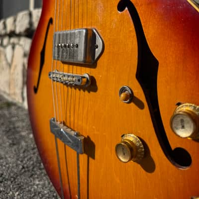 1966 Gibson ES-330TD Cherry Sunburst image 6