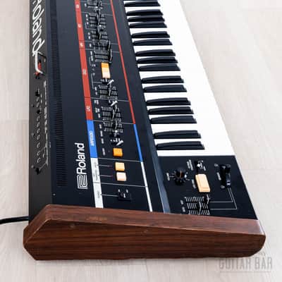 1983 Roland Juno-60 Vintage Analog Synthesizer Keyboard w/ Case, Serviced image 7