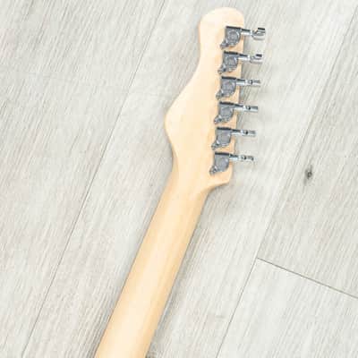 Magneto U-ONE Sonnet Modern US-2300 HSS Guitar, Rosewood Fretboard, See Thru Blue Quilt image 9