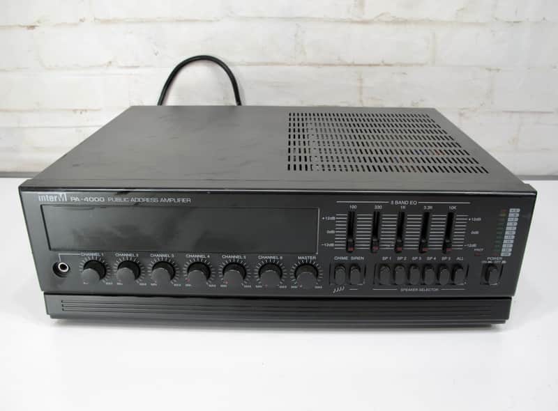 Inter M PA-4000 120 Watt 6 Input Powered PA Mixer Amplifier image 1