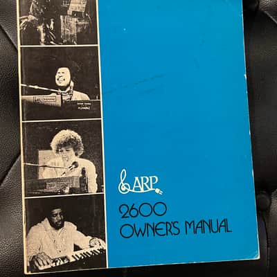 Vintage Arp 2600 owner's manual