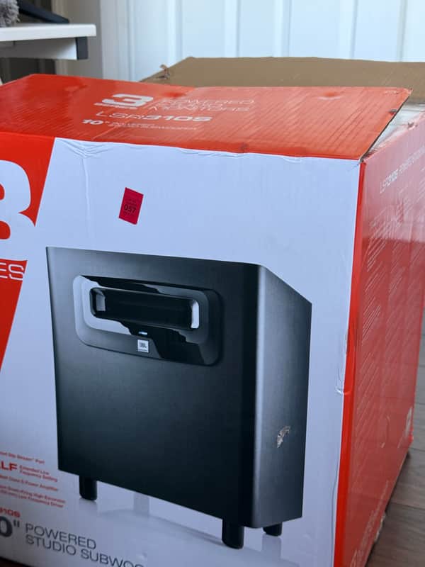 JBL LSR310S 10" Powered Studio Monitor Subwoofer Speaker 2010s - Black image 1