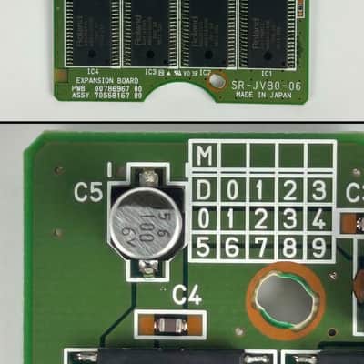 Repaired Roland SR-JV80-06 Dance Expansion Board Capacitor replaced image 6