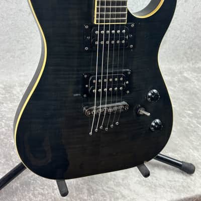 Washburn X-Series Pro X50PROFE electric guitar in transparent black image 12