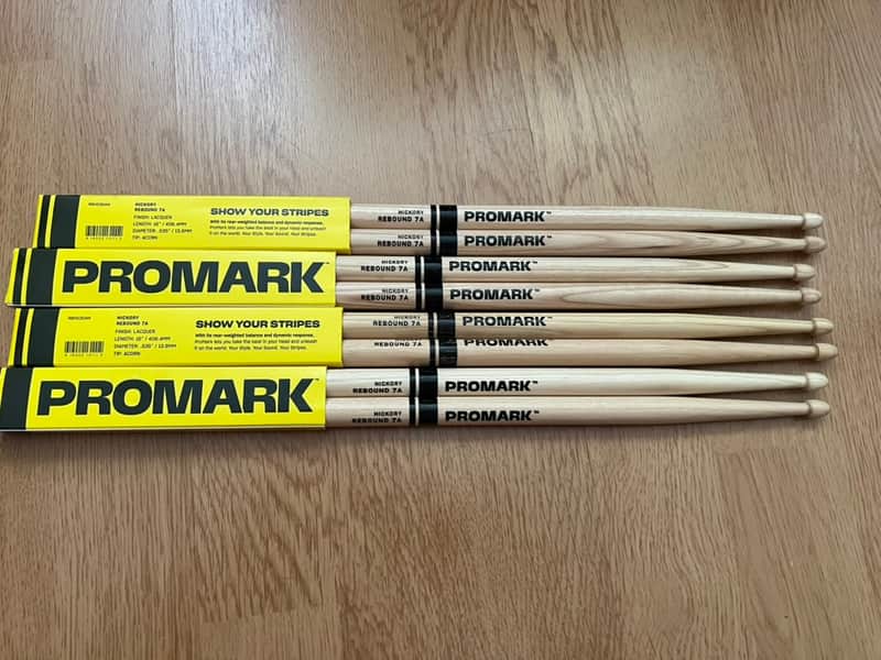 ProMark Rebound 7A Hickory Drumsticks image 1