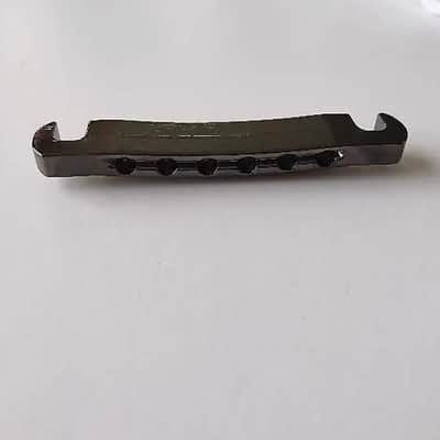 Black Nickel Guitar Tune O Matic Bridge with Stopbar Tailpiece image 5