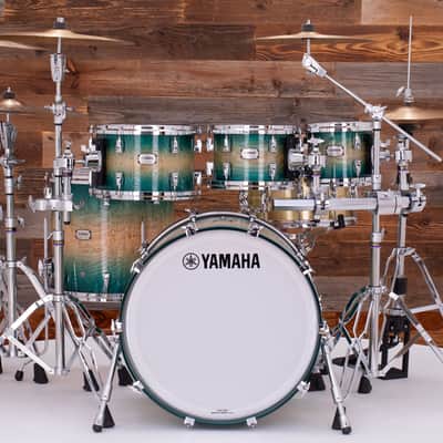 YAMAHA PHOENIX PHX 5 PIECE DRUM KIT, TEXTURED TURQUOISE SUNBURST image 9