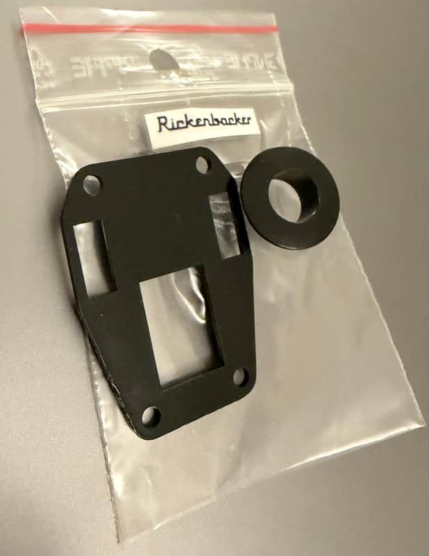 Rickenbacker 4001 & 4003 Bass tuner spacer and bushing/ferrule 1970s - Black image 1
