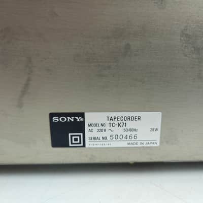 Sony - TC-K71 - Stereo 3 Head Cassette Deck image 13
