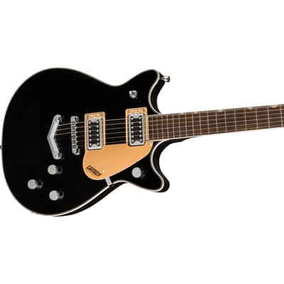 Gretsch G5222 Electromatic Double Jet BT V-Stoptail Black - Double Cut Models image 4