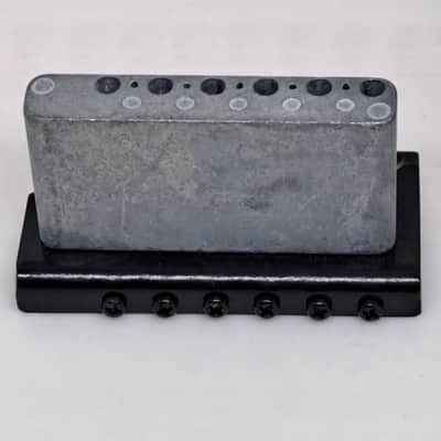 Unbranded 6-String Electric Guitar Tremolo Bridge w/ Hardware - Black Finish image 5