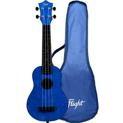 Flight TUS65 Sapphire Soprano Travel Ukulele New - Deep Sapphire Blue image 11