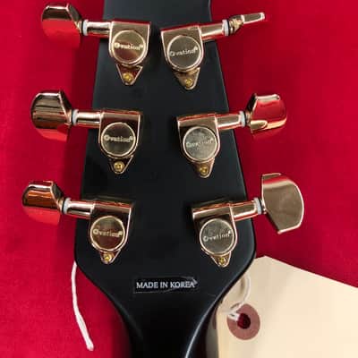 Ovation Celebrity Mid-Depth Left-Handed Acoustic-Electric Black image 8