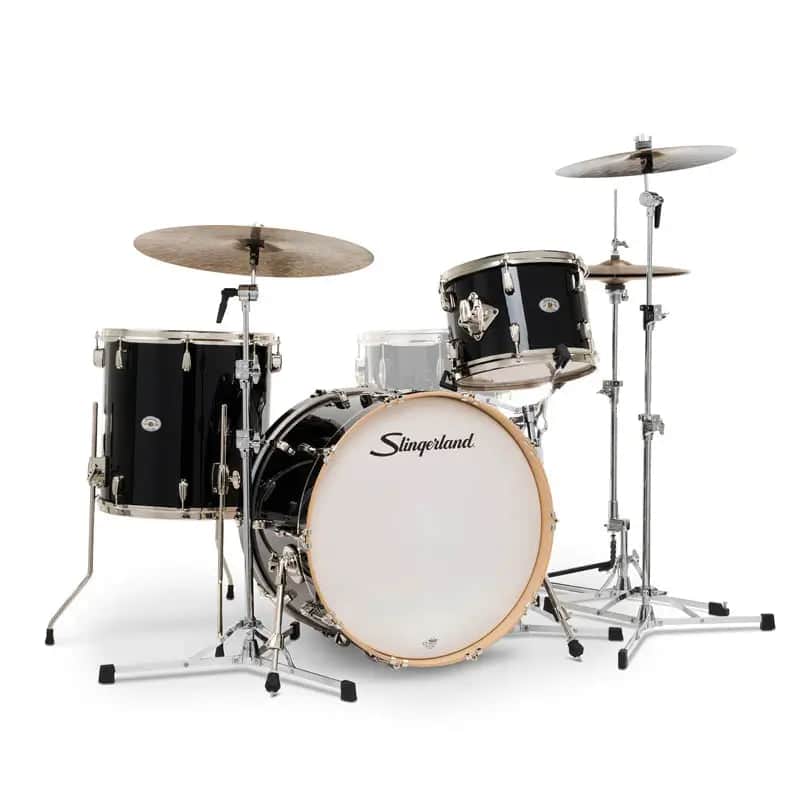Slingerland Studio King 3pc Drum Set 22/13/16 Del Norte Black image 1
