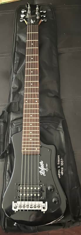 Hofner CT Series Shorty Travel/Mini Electric Guitar Black image 1