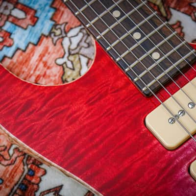 TOM ANDERSON USA Drop Top Hollow Quilt Wakesurf " Strawberry Shortcake + Ziricote" (2023) image 9