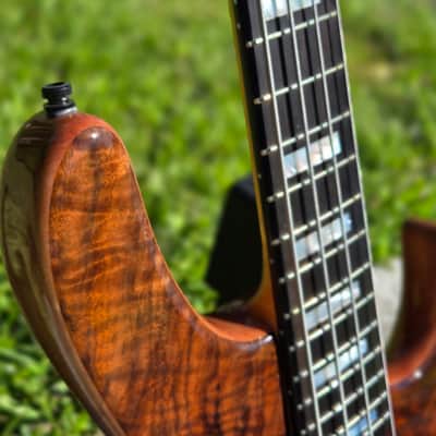 Sadowsky Masterbuilt 2021 LTD 4 String 24-Fret Modern Bass (04/030 worldwide) Natural Transparent High Polish image 4