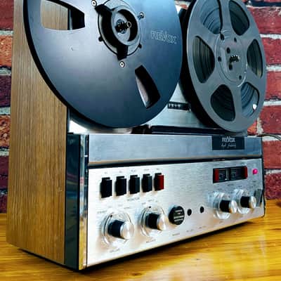 ReVox Vintage A77 - 4 track; [VERY GOOD CONDITION!], serviced ($670!!), original cover, Revox takeup reel, Revox 10.5 reel, original manual, extra tapes! image 1